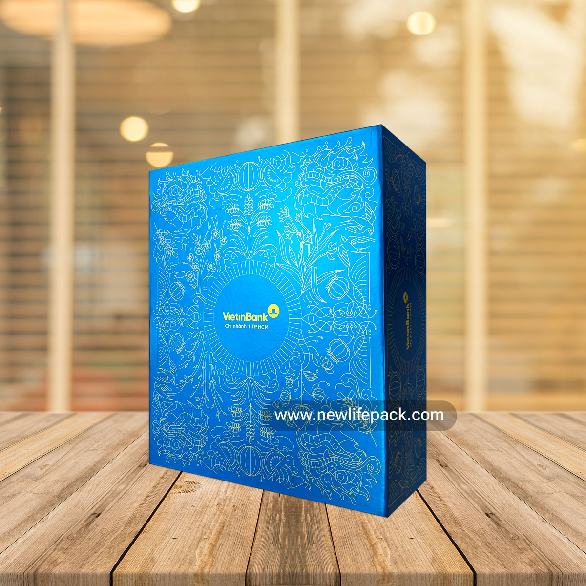 hộp bánh trung thu ghép metalize vietinbank mooncake box