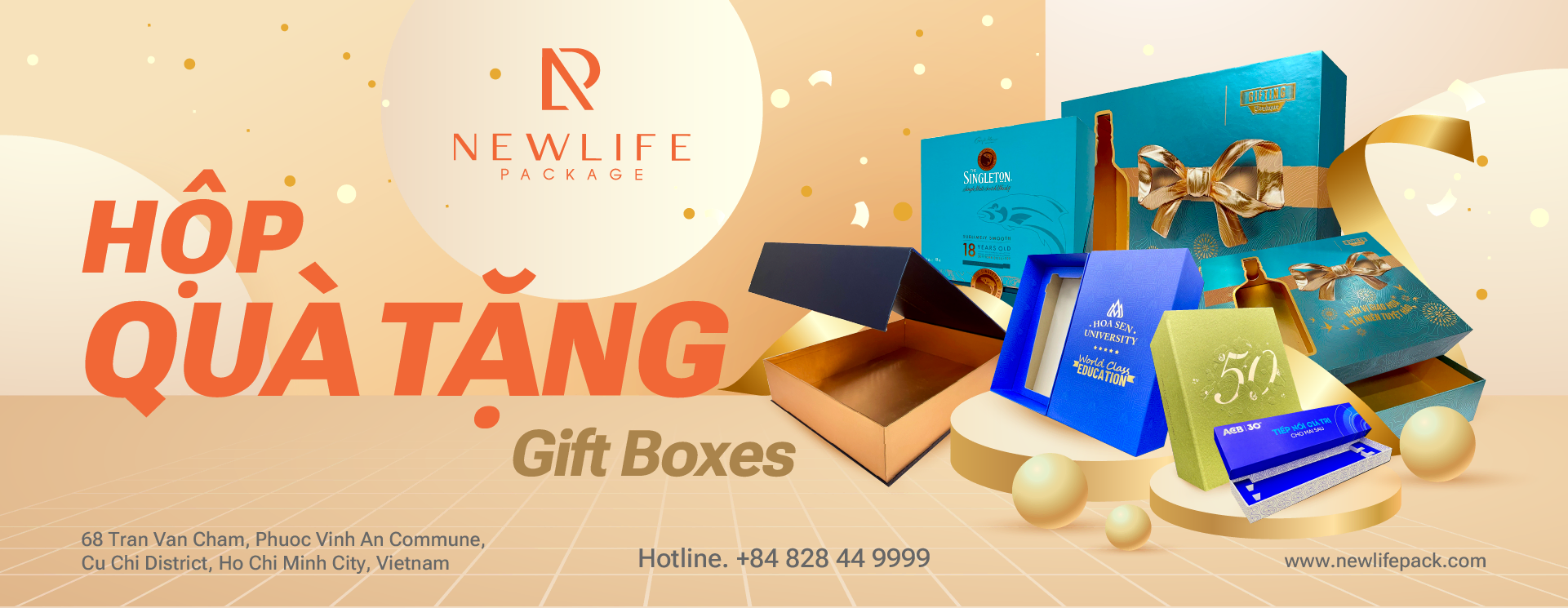 banner gift boxes