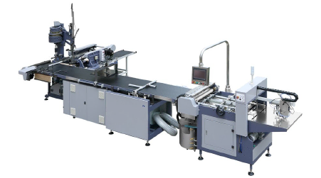 Somi-automatic rigid box making machine