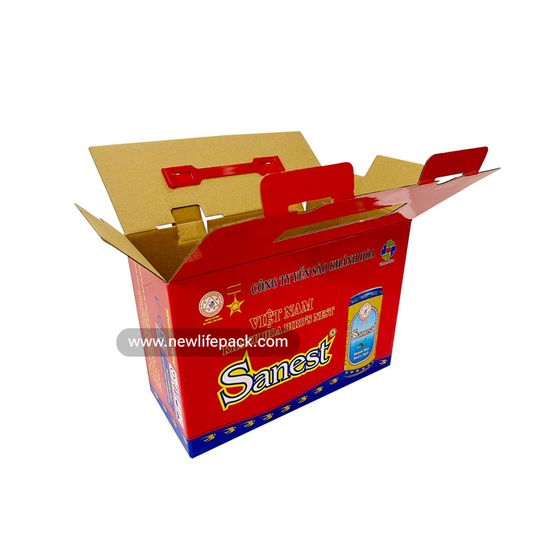 Hộp carton sóng bao bì sản phẩm yến sào Packaging Corrugated Boxes Bird's Nest