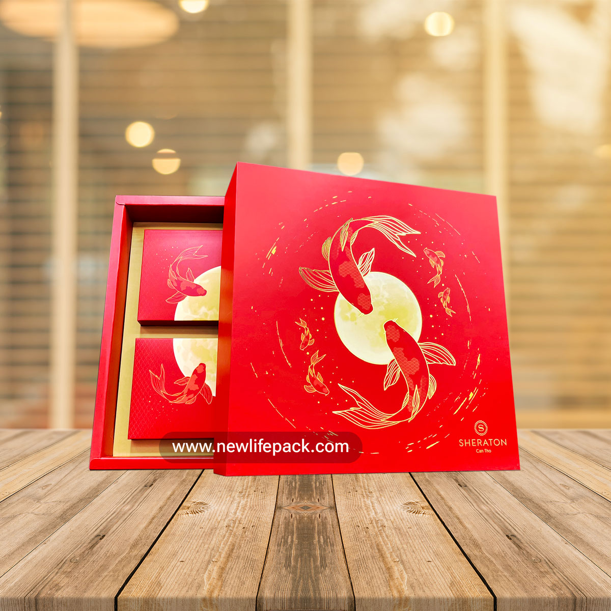 Mooncake Corrugated Boxes hộp carton sóng hộp bánh trung thu