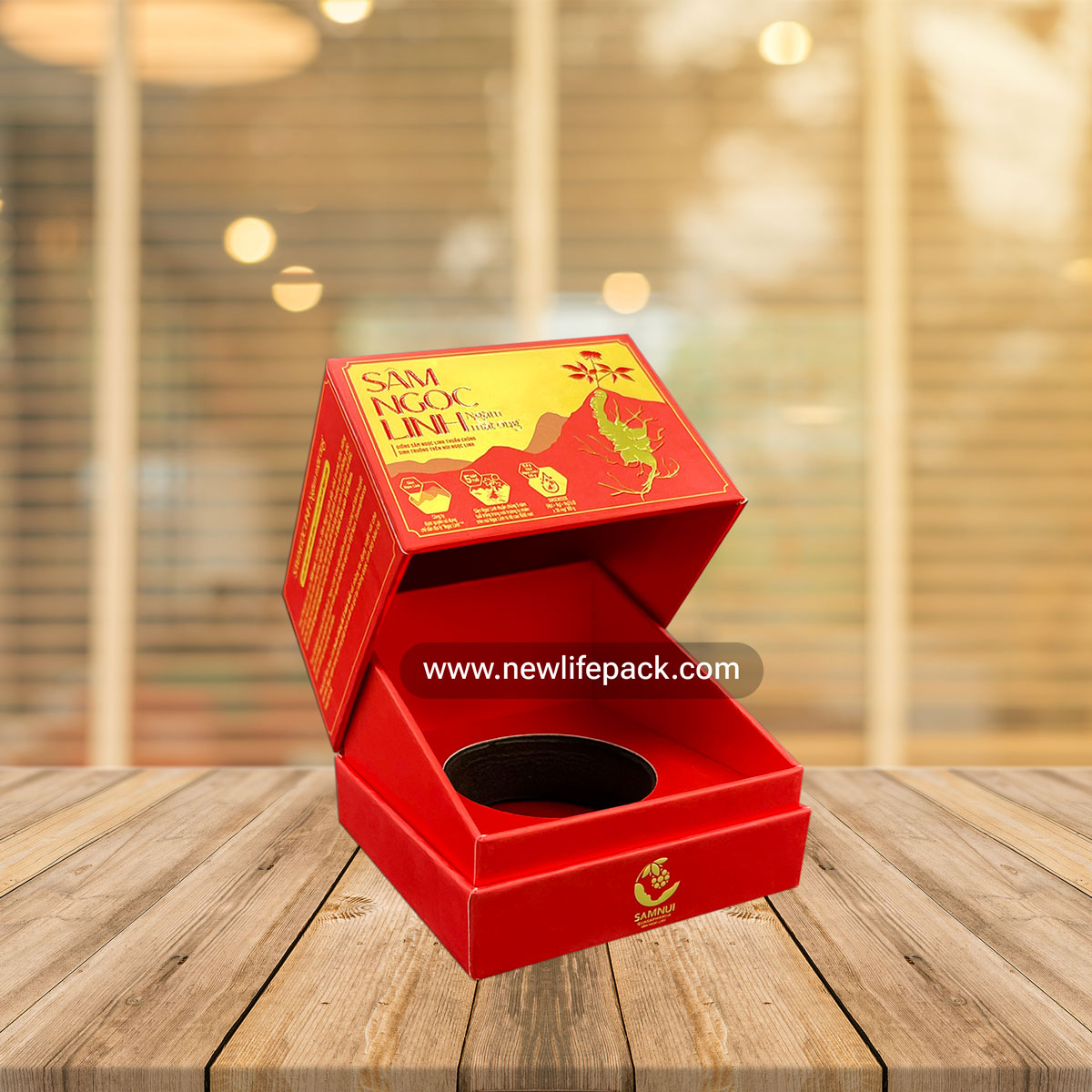 Ngoc Linh Ginseng Premium Packaging Hộp Bao Bì Sâm Ngọc Linh