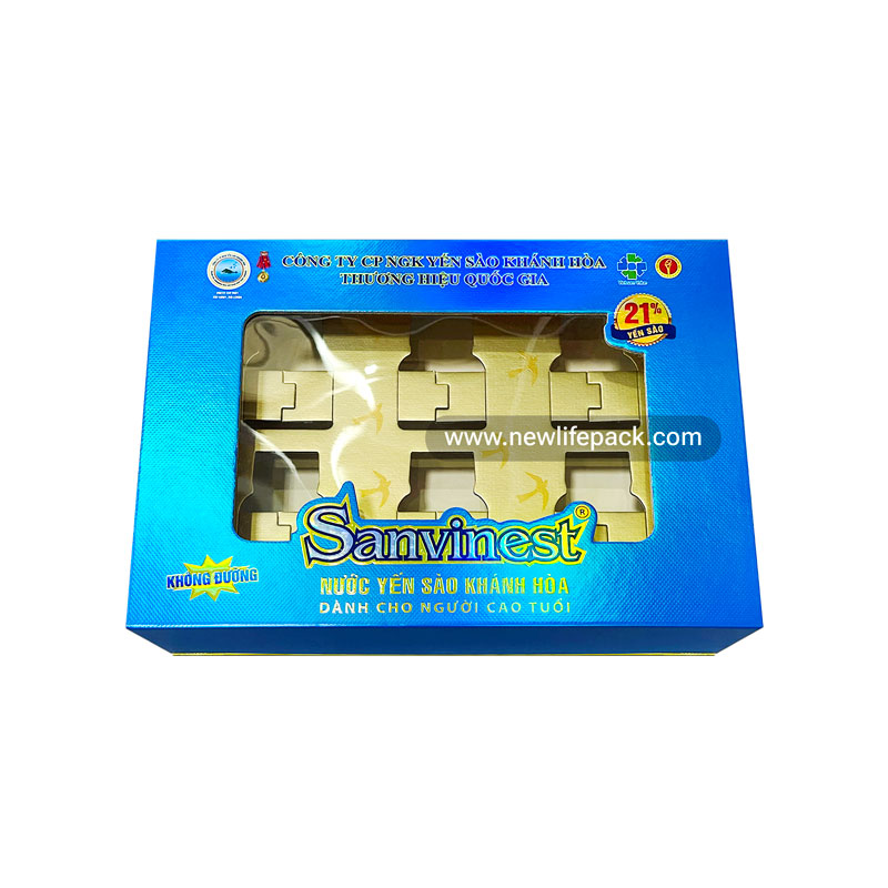Bird’s Nest Sugar-Free Premium Packaging | Magnetic Flap Lid Rigid Box | Metalized Lamination, Clear Window | Sanvinest