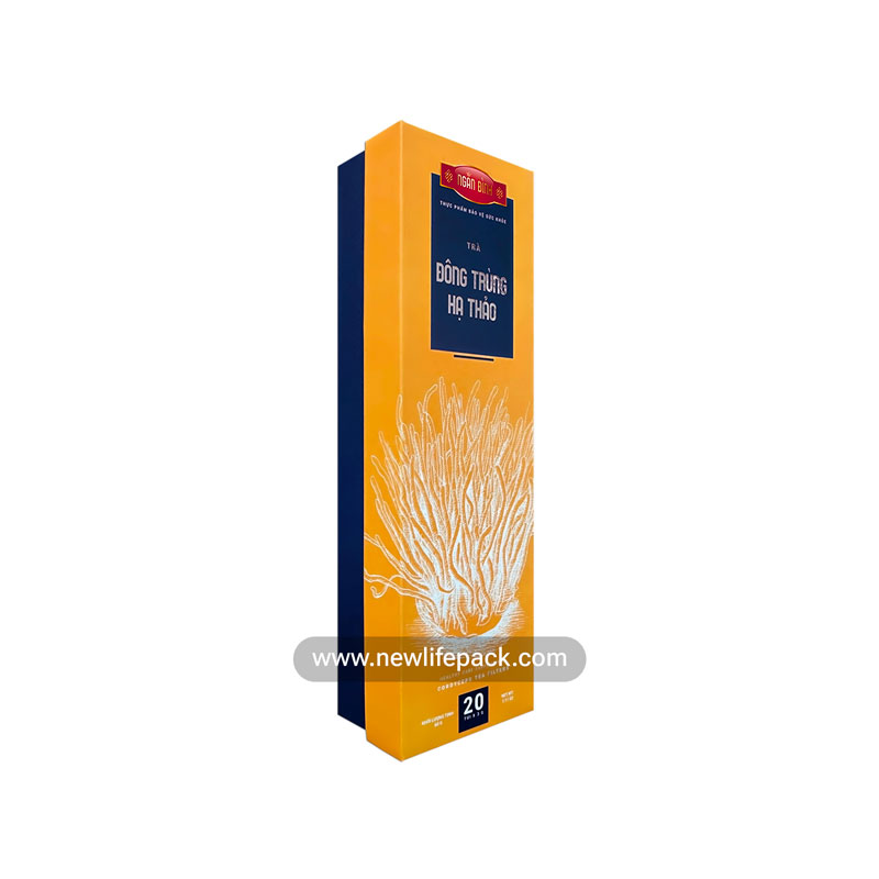 Cordyceps Premium Packaging | Lift Off Lid Rigid Box | Spot UV Coating | Ngan Dinh