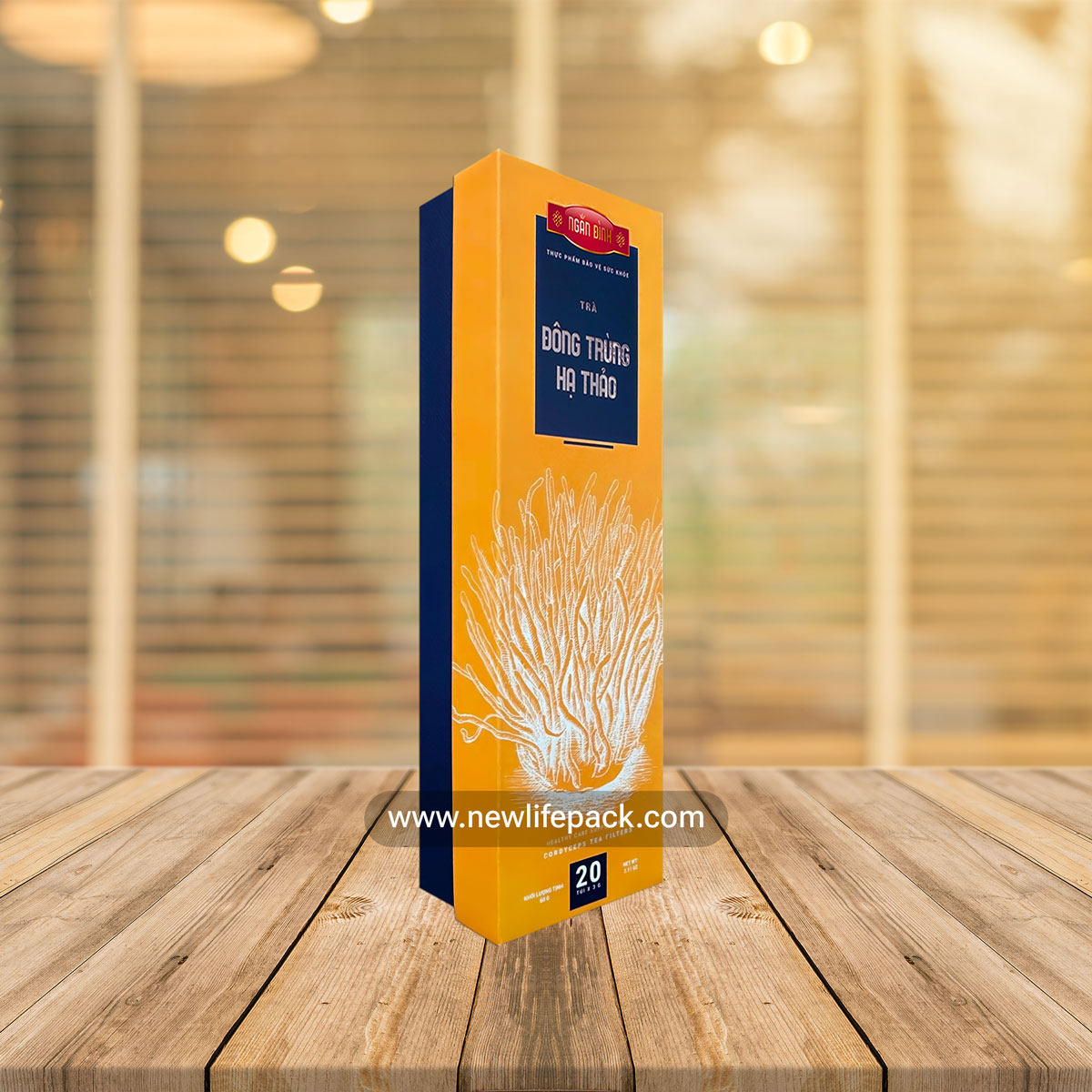 Cordyceps Premium Packaging Hộp Bao Bì Đông Trùng Hạ Thảo