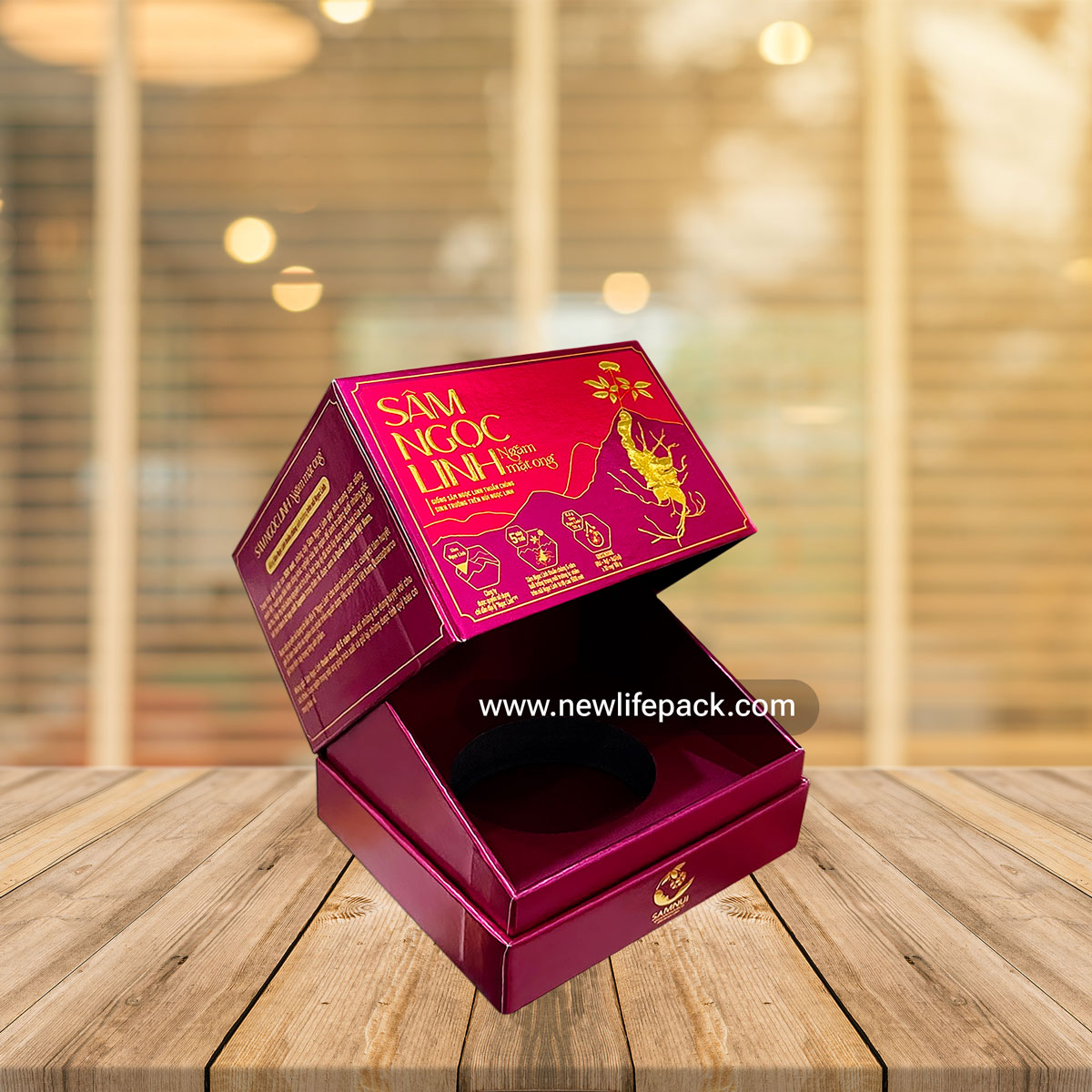Ngoc Linh Ginseng Premium Packaging Hộp Bao Bì Sâm Ngọc Linh