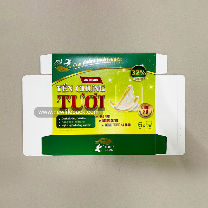 hộp mềm folding box newlifepack hộp yến sào bird nest box