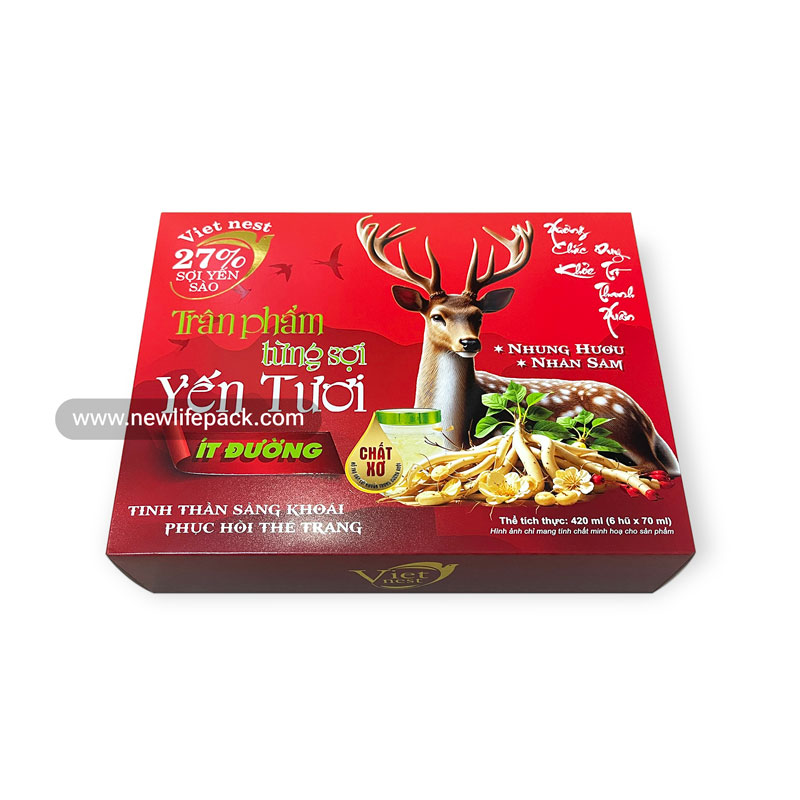 hộp mềm folding box newlifepack hộp yến sào bird nest box