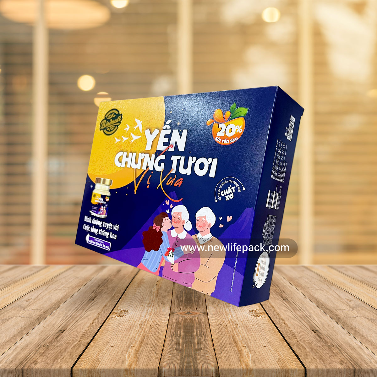 hộp mềm folding box newlifepack hộp yến sào bird nest box
