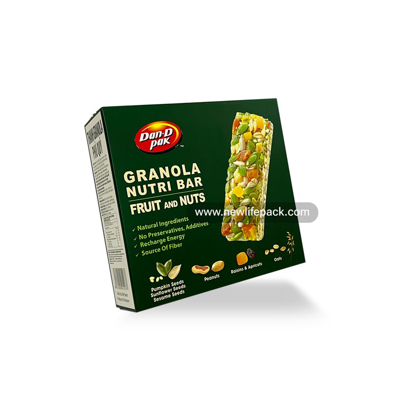 Snack Food Box | Straight Tuck End Folding Box | Fruit Granola Bar – Dan.D Pak
