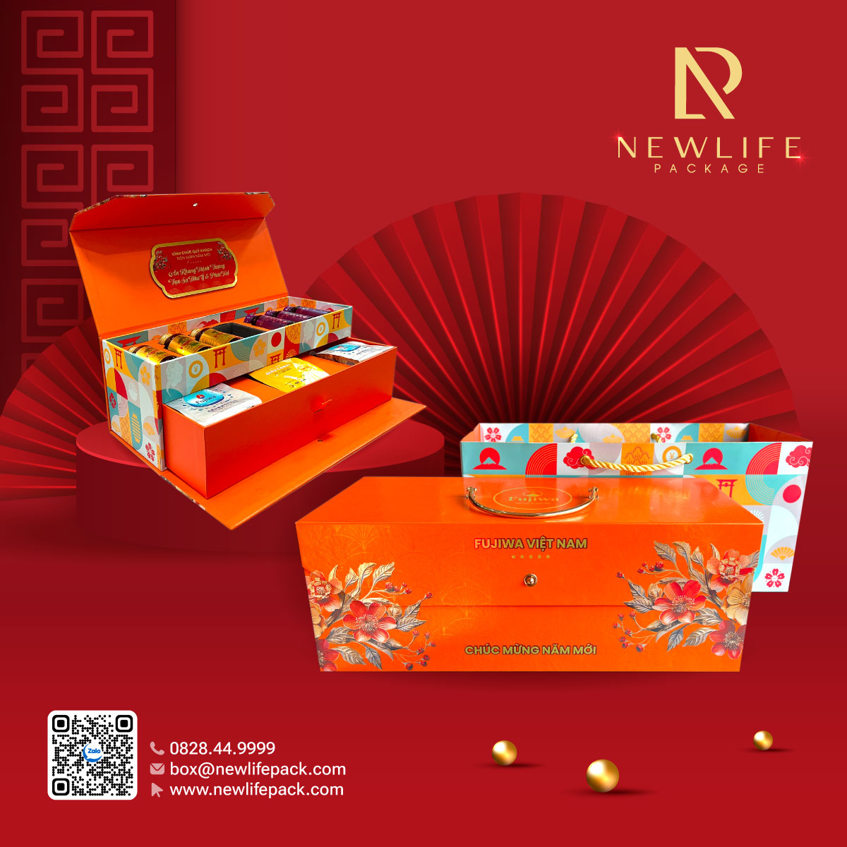 Newlifepack – In Hộp Quà Tết Chuyên Nghiệp, Đơn Hàng Lớn