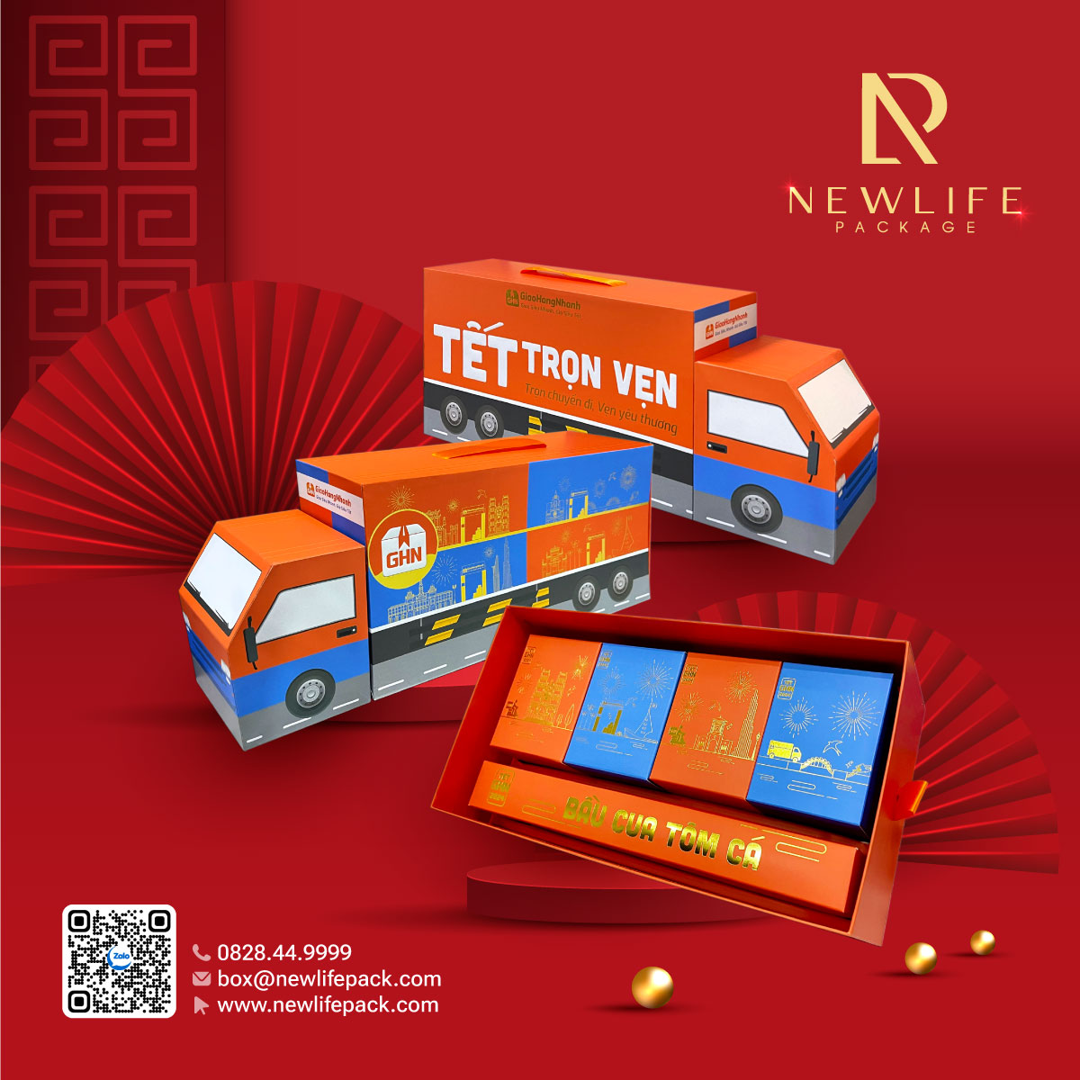 Newlifepack – In Hộp Quà Tết Chuyên Nghiệp, Đơn Hàng Lớn
